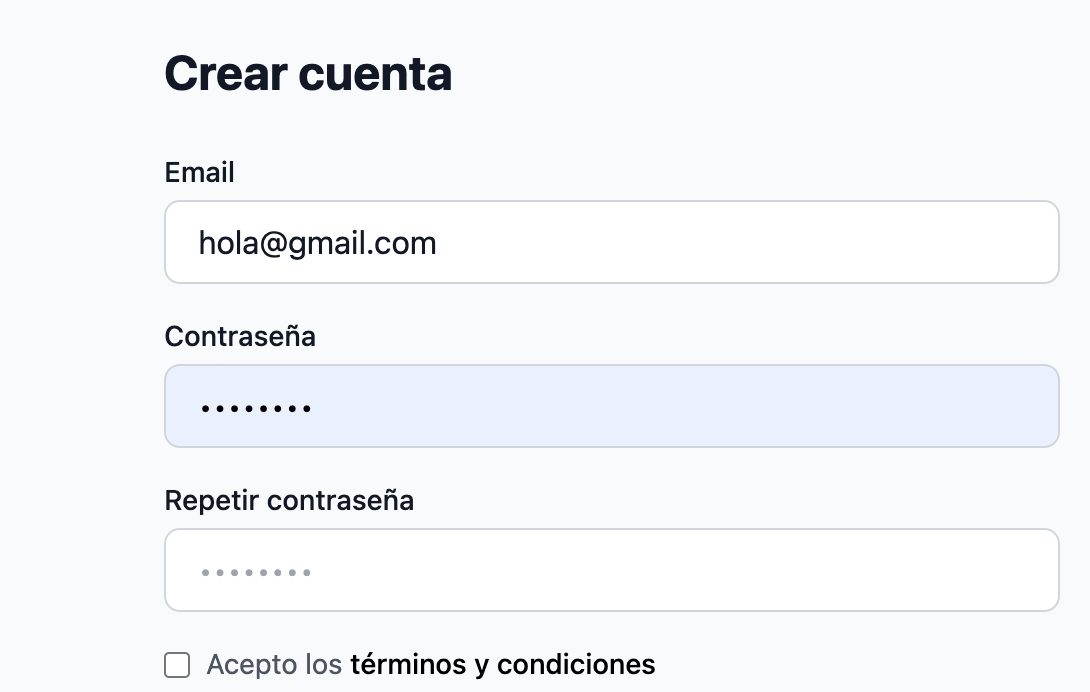 Captura: crear cuenta en Pacha